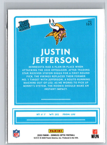 2020 Donruss Optic #163 Justin Jefferson C4