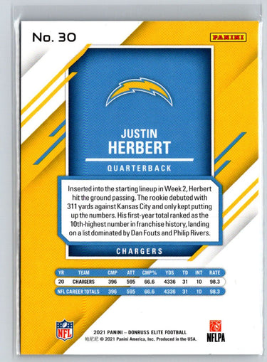 2021 Donruss Elite #30 Justin Herbert C4