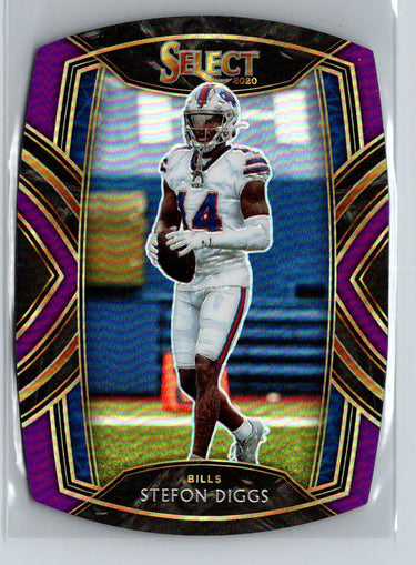 2020 Panini Select #242 Stefon Diggs Purple Prizm Die Cut C4