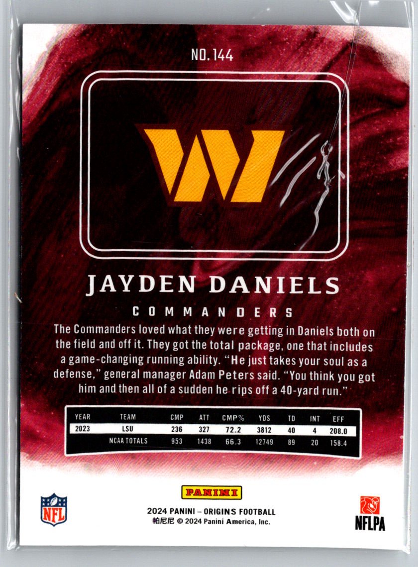 2024 Panini Origins #144 Jayden Daniels C4