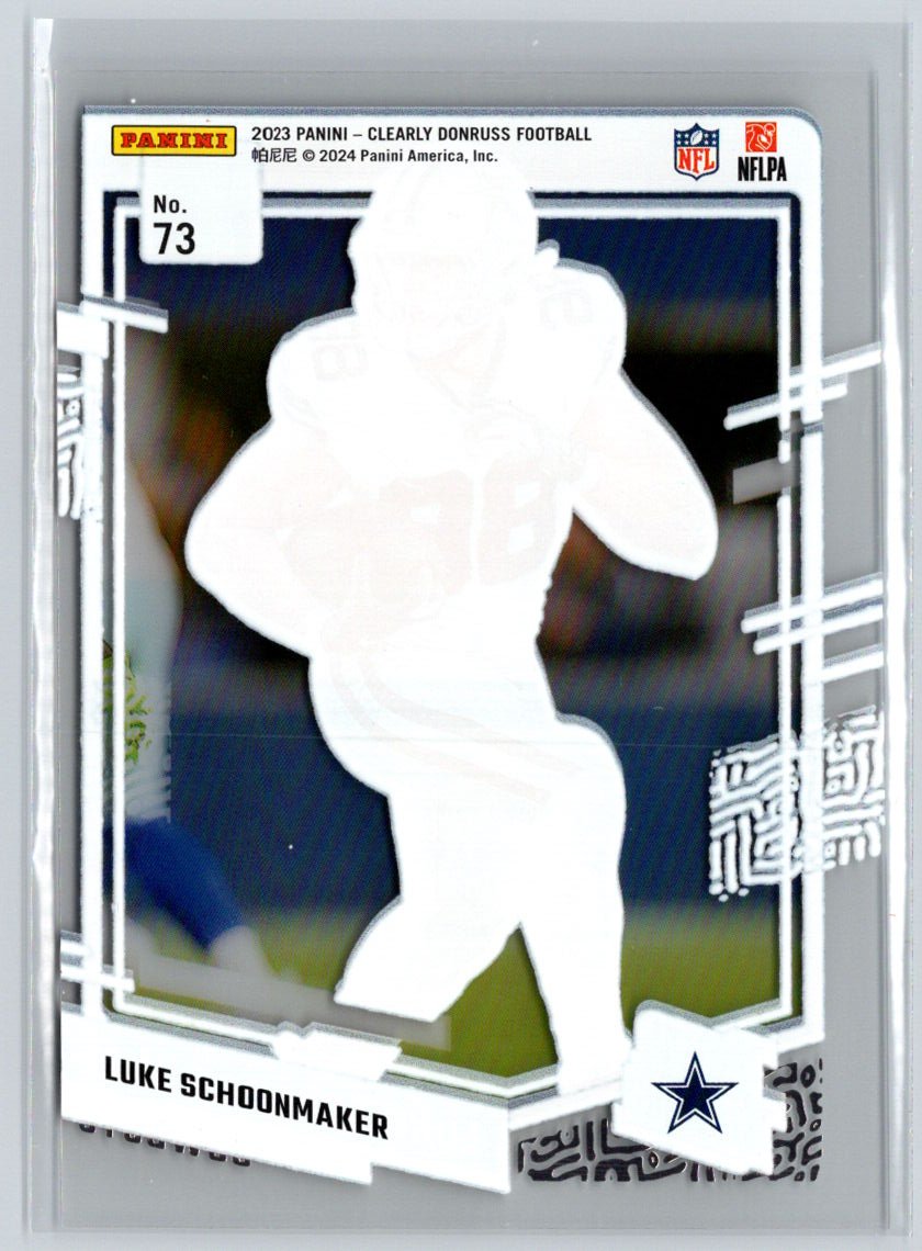 2023 Clearly Donruss #73 Luke Schoonmaker C4