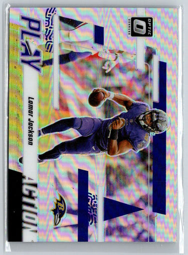 2020 Panini Contenders Optic #5 Lamar Jackson Silver C4