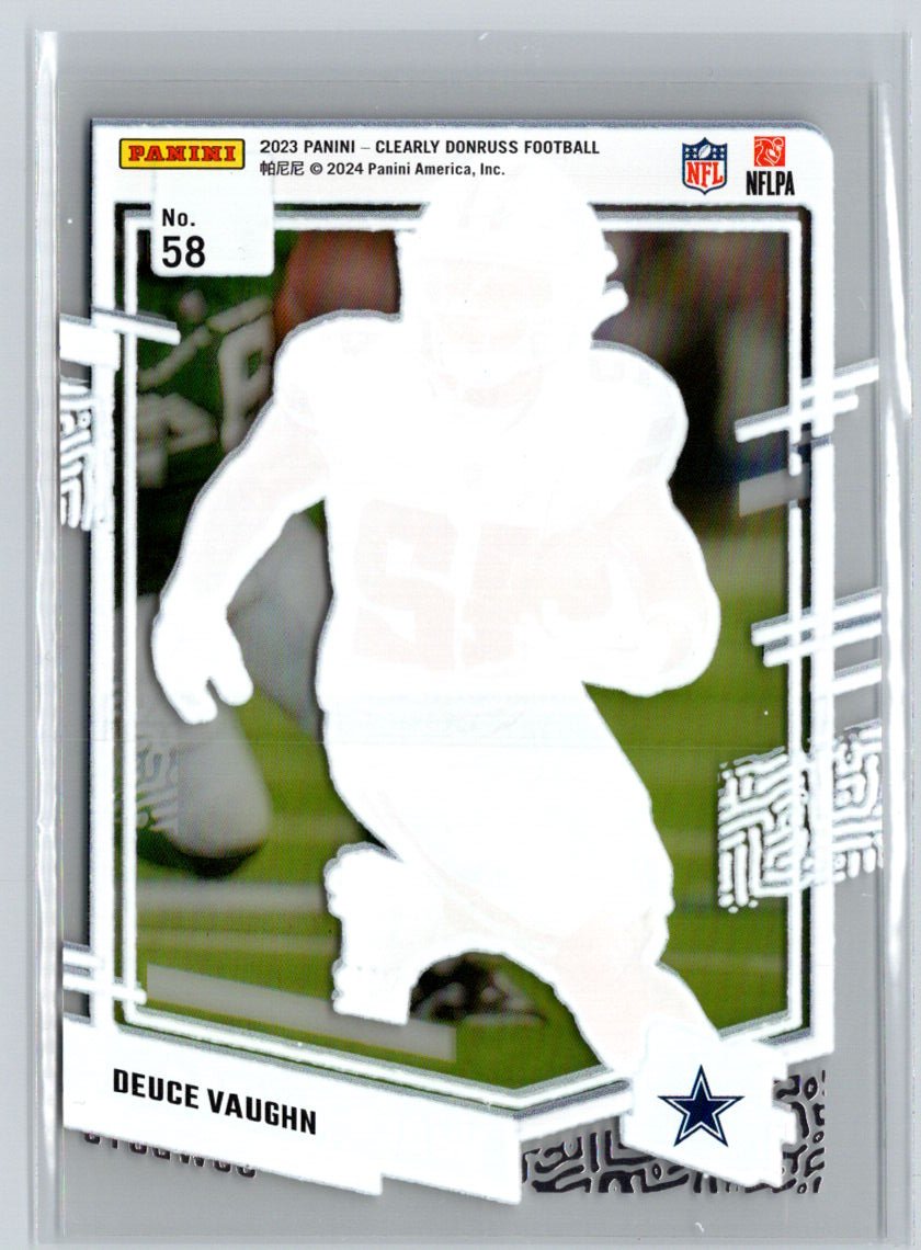 2023 Clearly Donruss #58 Deuce Vaughn C4