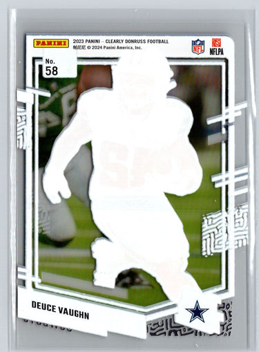 2023 Clearly Donruss #58 Deuce Vaughn C4