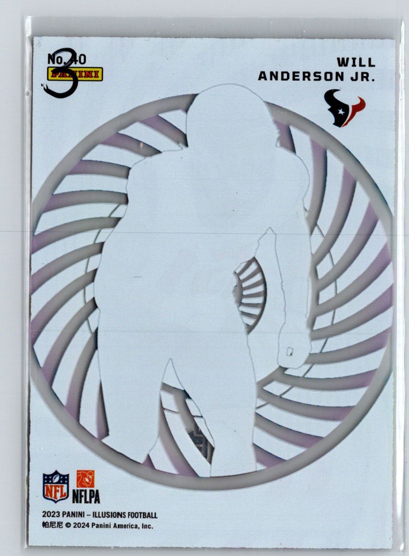 2023 Panini Illusions #40 Will Anderson Jr. Mystique C4