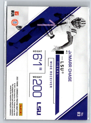 2021 Panini Chronicles Draft Picks #83 Ja'Marr Chase Orange C5