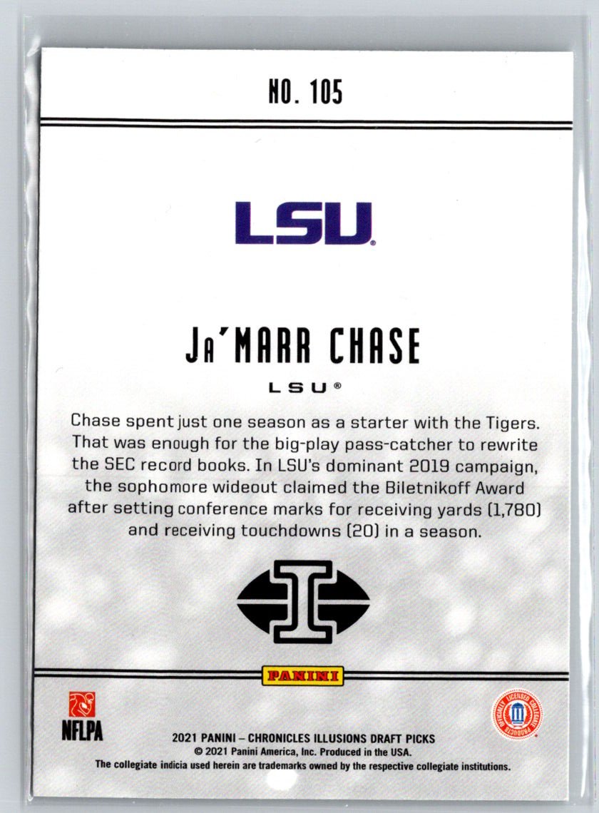 2021 Panini Chronicles Draft Picks #105 Ja'Marr Chase C5