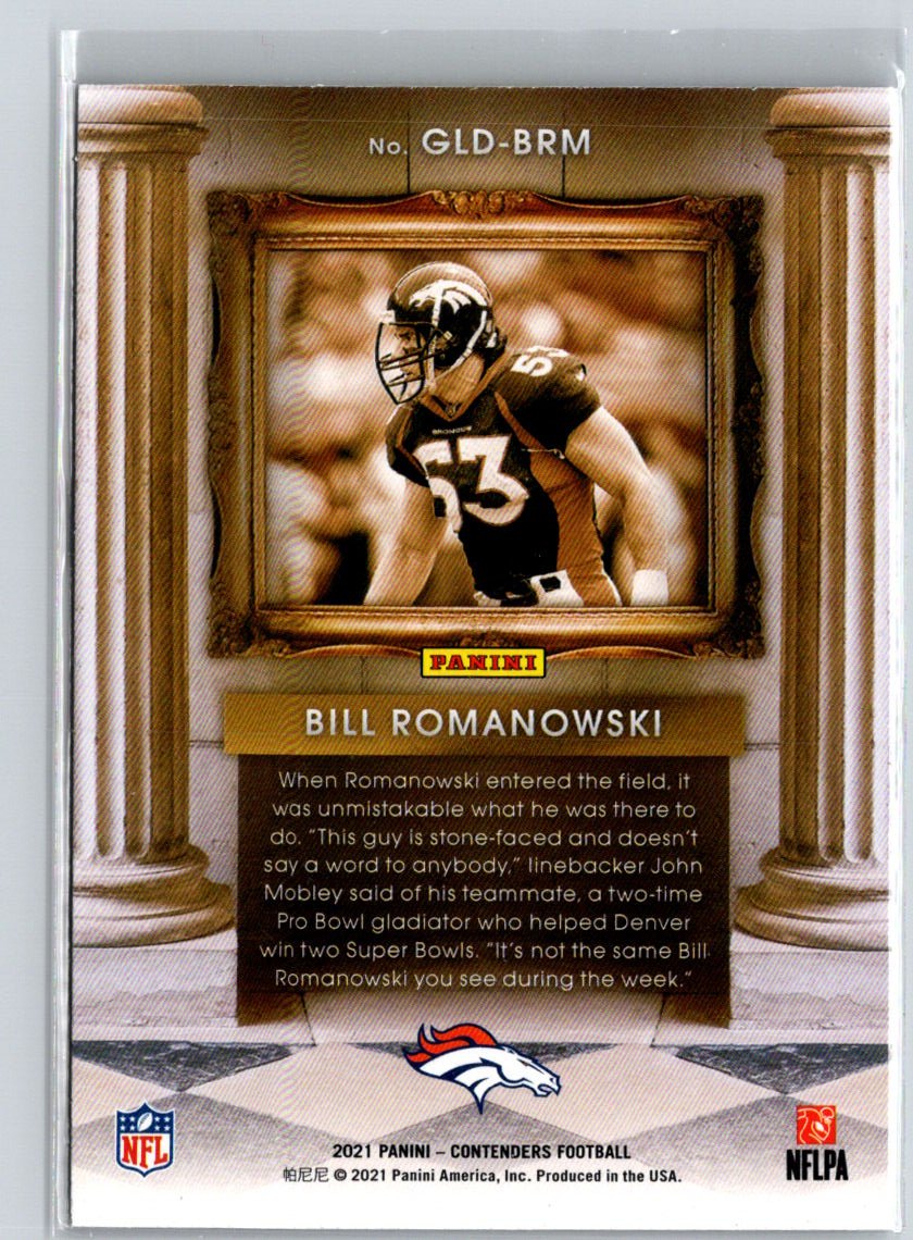 2021 Panini Contenders #GLD-BRM Bill Romanowski Gladiators C5