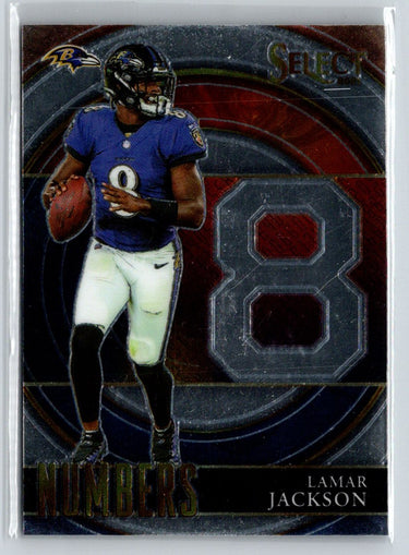 2021 Panini Select #SN-5 Lamar Jackson Select Numbers C5