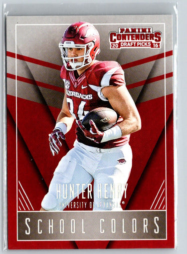 2016 Panini Contenders Draft Picks #13 Hunter Henry School Colors C5