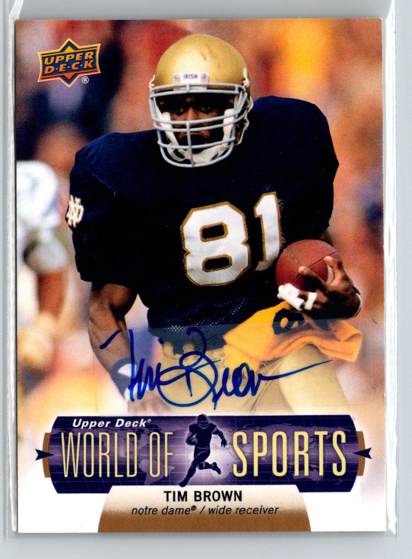 2011 Upper Deck World of Sports #95 Tim Brown Autographs C9