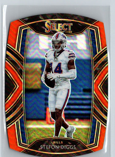 2020 Panini Select #242 Stefon Diggs Orange Prizm Die Cut C10