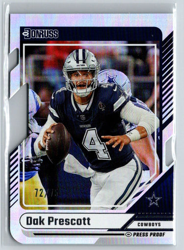 2024 Donruss #20 Dak Prescott Press Proof Silver Die Cuts #/75 C10