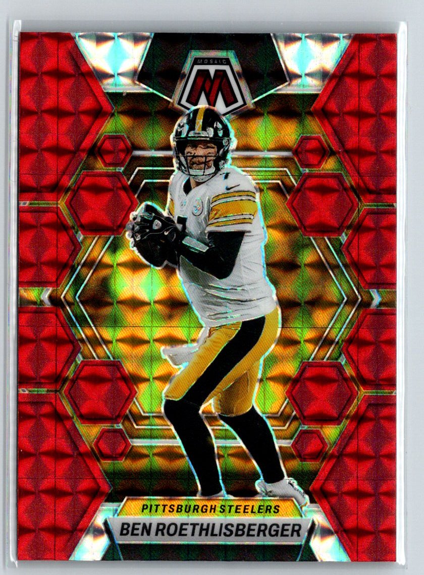 2023 Panini Mosaic #207 Ben Roethlisberger Camo Red Mosaic C11
