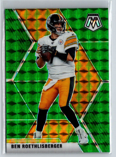 2020 Panini Mosaic #170 Ben Roethlisberger Prizm Green C11