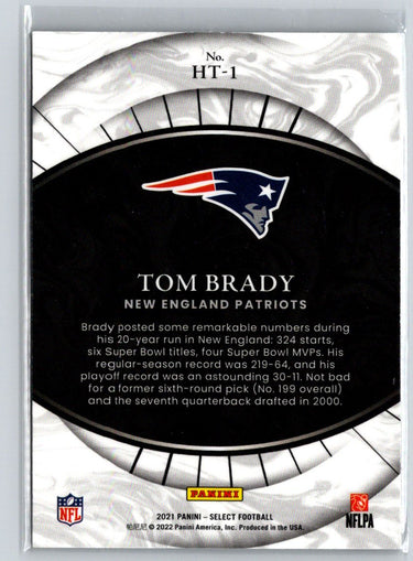 2021 Panini Select #HT-1 Tom Brady Hidden Talents C11