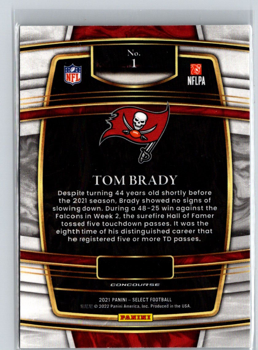 2021 Panini Select #1 Tom Brady C11