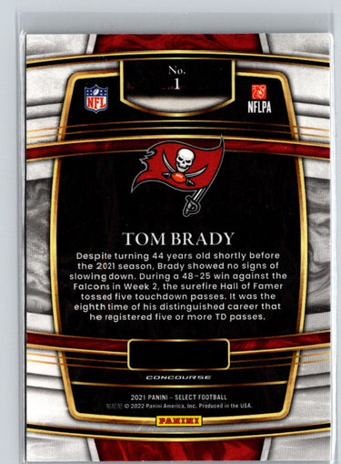 2021 Panini Select #1 Tom Brady C11