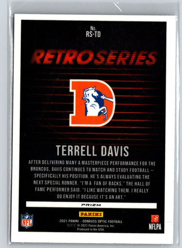 2021 Donruss Optic #RS-TD Terrell Davis Holo C11
