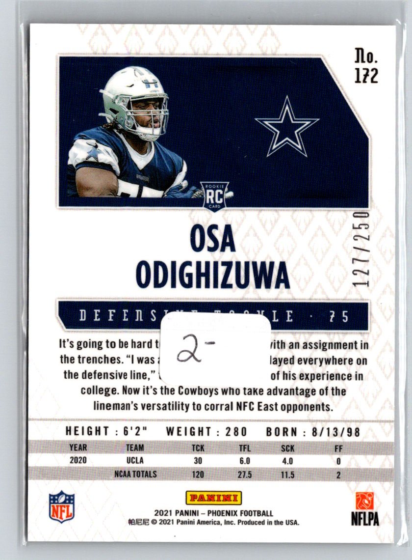 2021 Panini Phoenix #172 Osa Odighizuwa Red #/250 C11