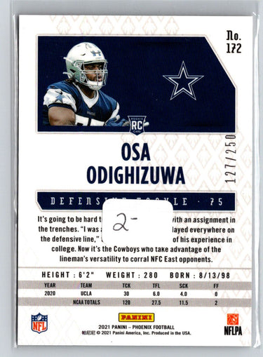 2021 Panini Phoenix #172 Osa Odighizuwa Red #/250 C11