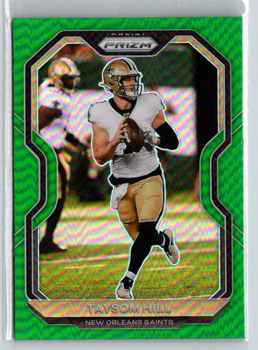 2020 Panini Prizm #245 Taysom Hill Prizm Green C11