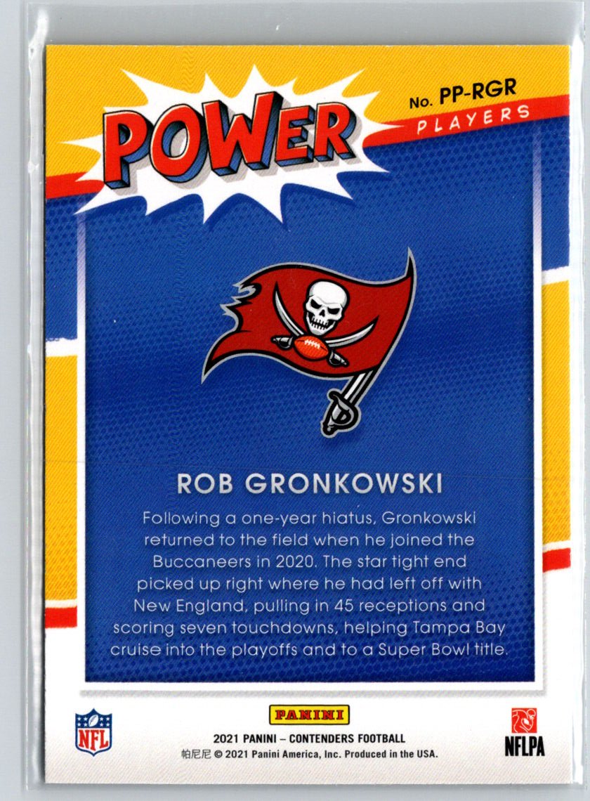 2021 Panini Contenders #PP-RGR Rob Gronkowski Power Players Emerald C11
