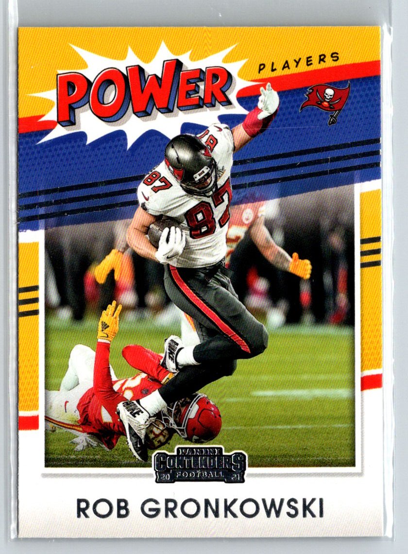 2021 Panini Contenders #PP-RGR Rob Gronkowski Power Players Emerald C11