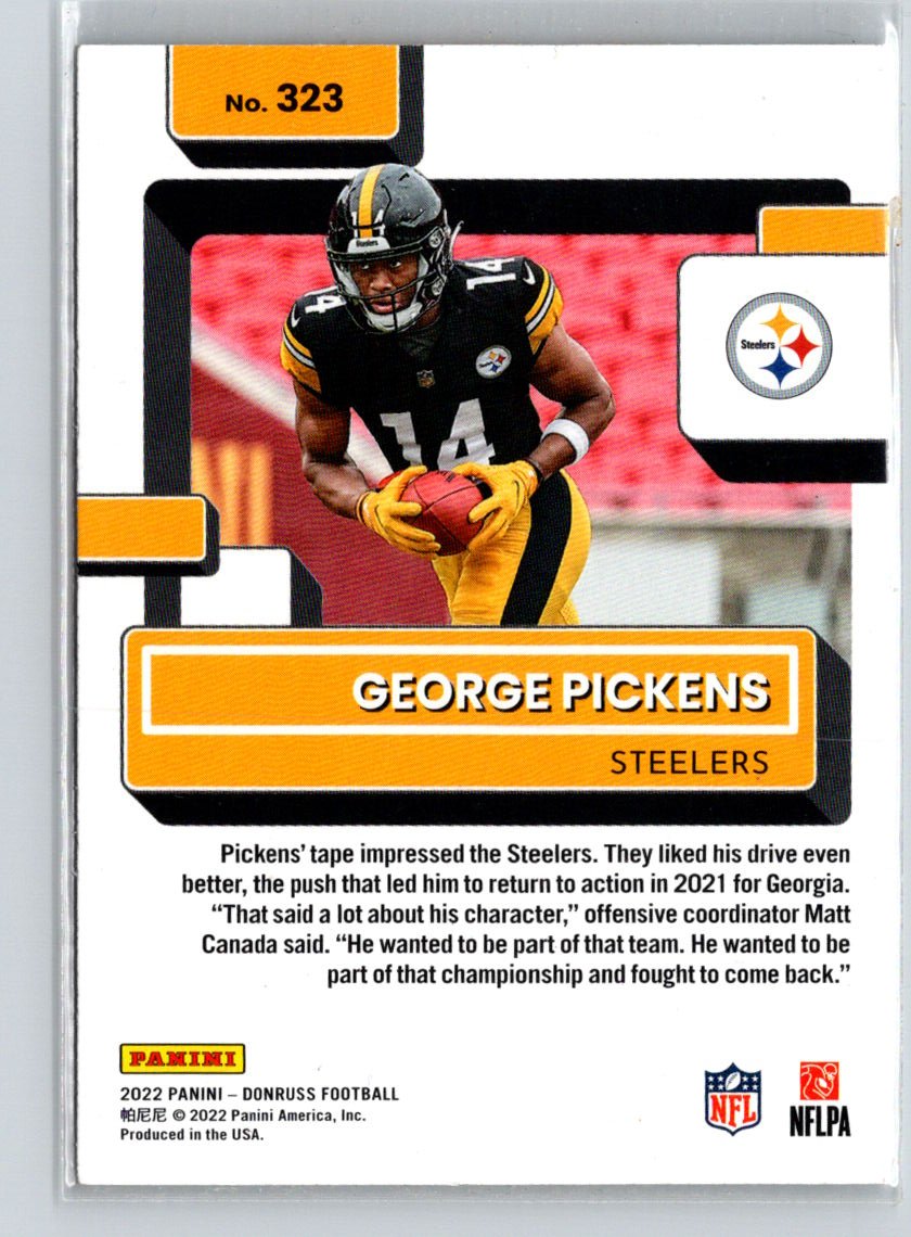 2022 Donruss #323 George Pickens C11