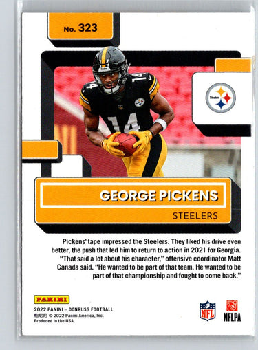 2022 Donruss #323 George Pickens C11