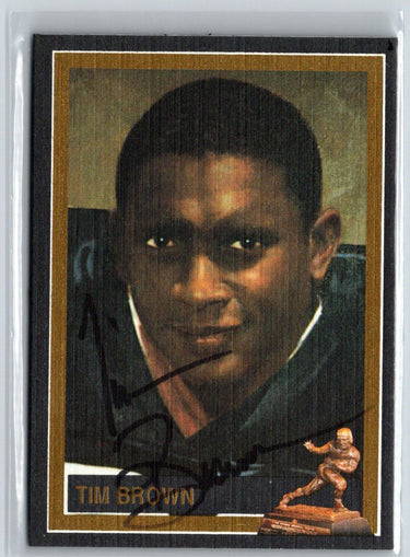 1991 College Classics Notre Dame Tim Brown Auto /200 C12