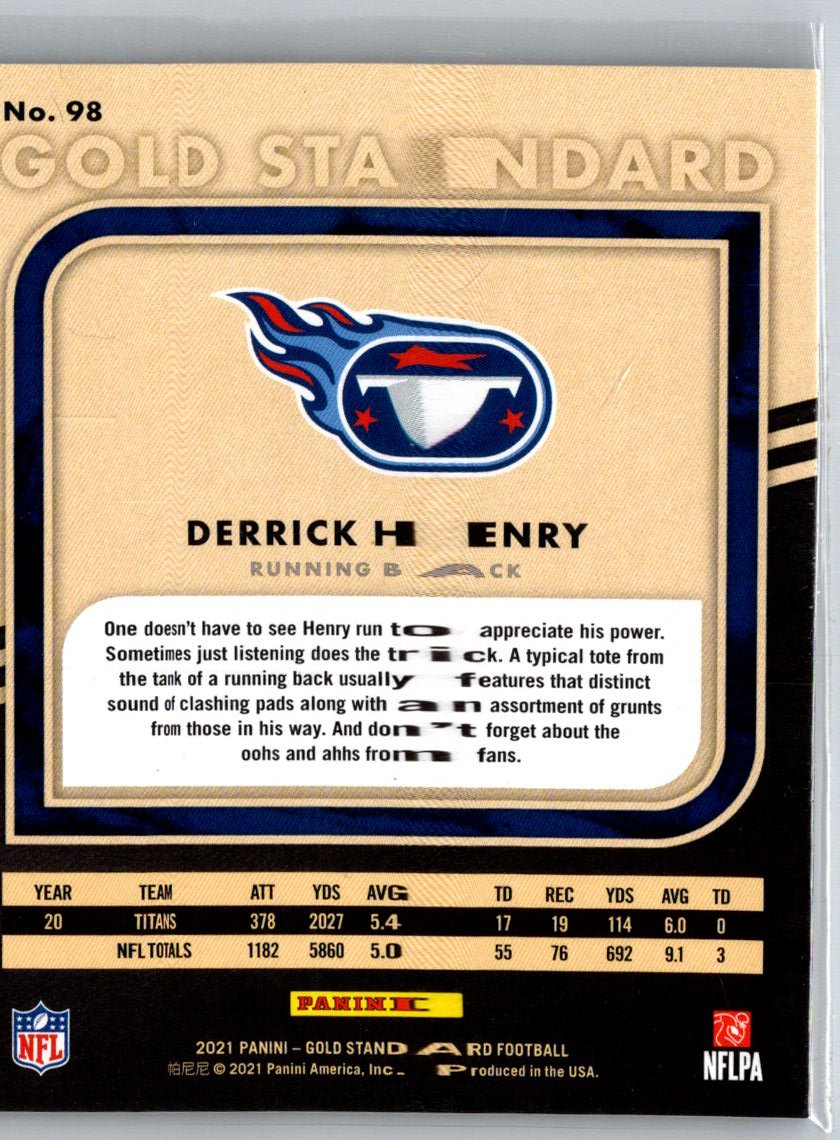 2021 Panini Absolute #98 Derrick Henry Spectrum Orange #/75 C12
