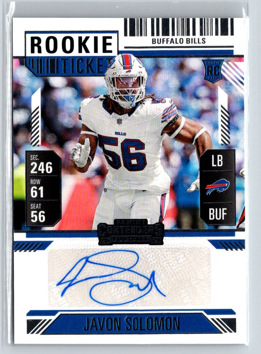 2024 Panini Contenders #211 Javon Solomon C12