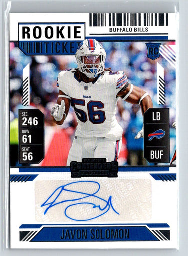 2024 Panini Contenders #211 Javon Solomon C12