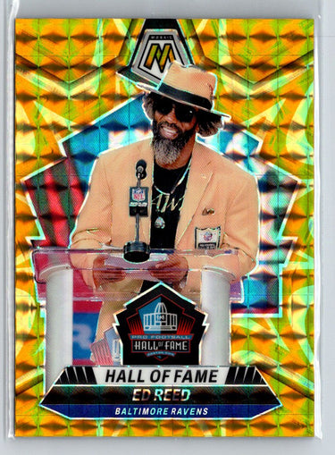 2024 Panini Mosaic #293 Ed Reed Mosaic Reactive Yellow C12