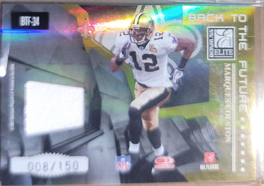 2007 Donruss Elite Tim Brown Marques Colston Back to the Future Jerseys #/150 D3
