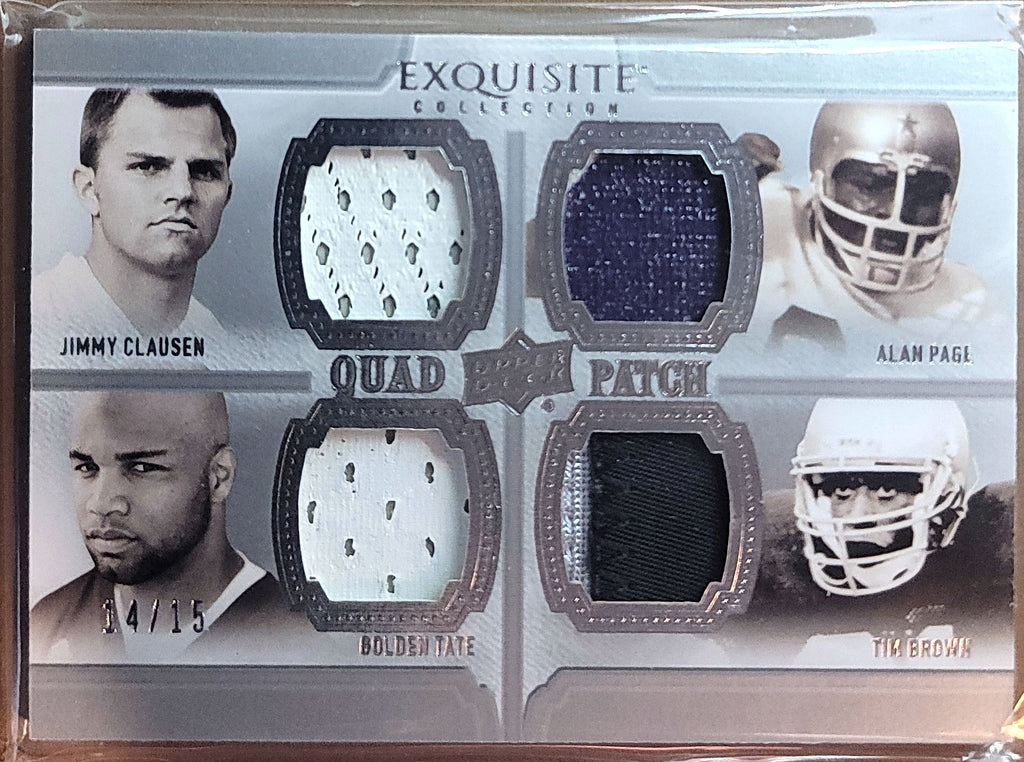 2010 Exquisite Collection Quad Patch Clausen Page Tate Tim Brown /15