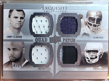 2010 Exquisite Collection Quad Patch Clausen Page Tate Tim Brown /15