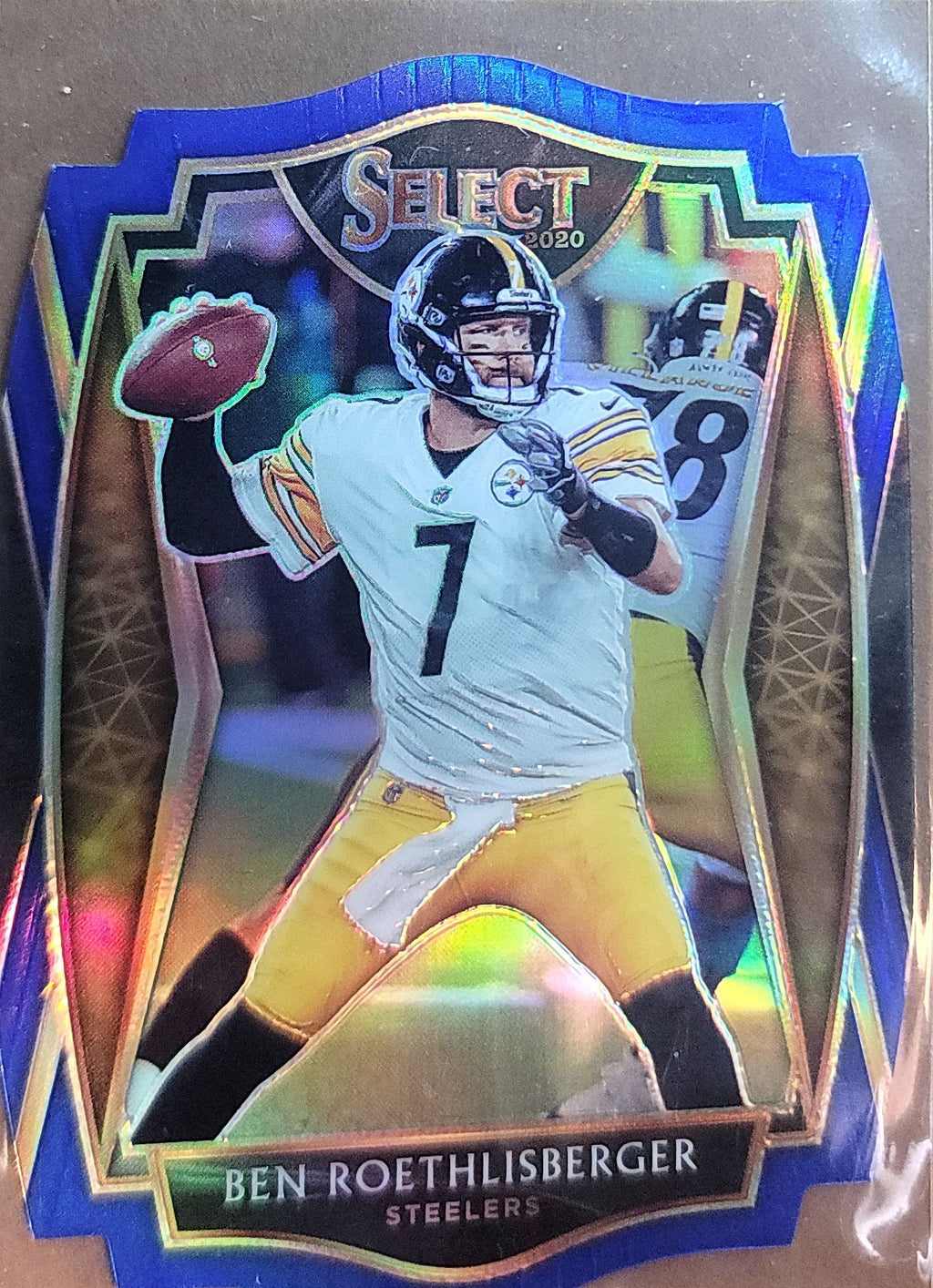 2020 Panini Select #107 Ben Roethlisberger Blue Prizm Die Cut D1