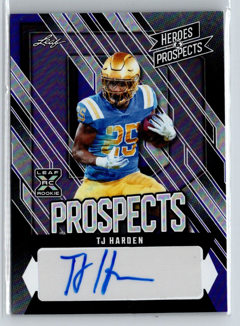 2024 Leaf Heroes & Prospects TJ Harden Prospect Autographs Purple #/25 E1