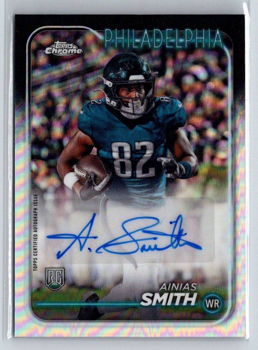2024 Topps Chrome #RA-ASM Ainias Smith Rookie Autographs E1