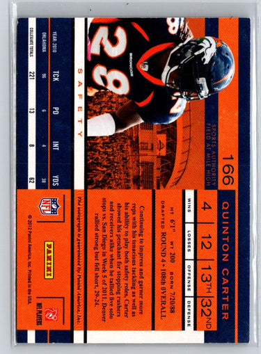 2011 Playoff Contenders #166 Quinton Carter E1