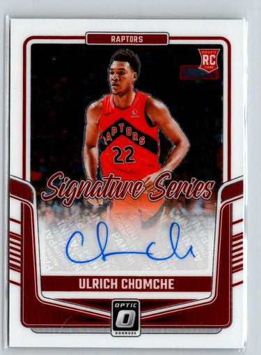 2024-25 Donruss Optic #SS-CHM Ulrich Chomche Signature Series Auto E1