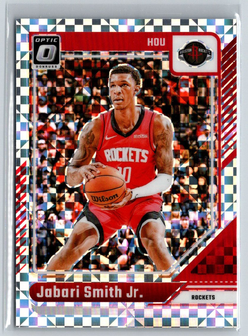 2024-25 Donruss Optic #165 Jabari Smith Jr. Checkerboard E1