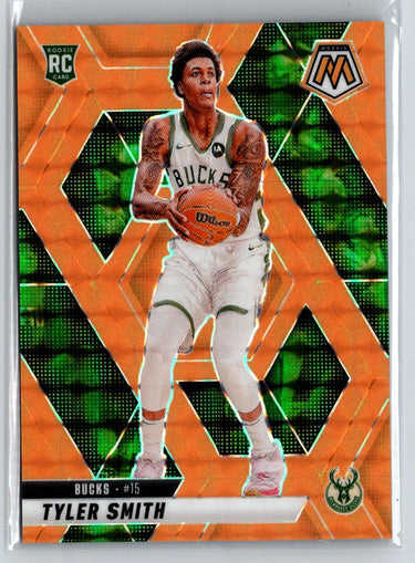 2024-25 Panini Mosaic #225 Tyler Smith #225 Choice Orange and Green Mosaic/25 E2