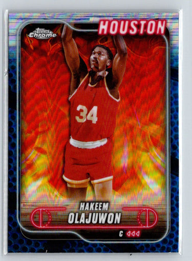 2024-25 Topps Chrome #115 Hakeem Olajuwon Refractor E2
