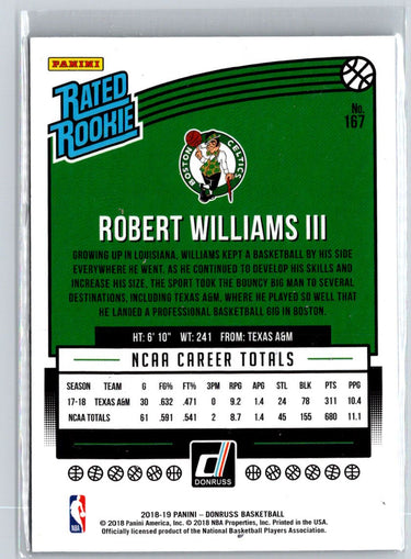 2018-19 Donruss #167 Robert Williams III Press Proof Blue Laser #/49 E2