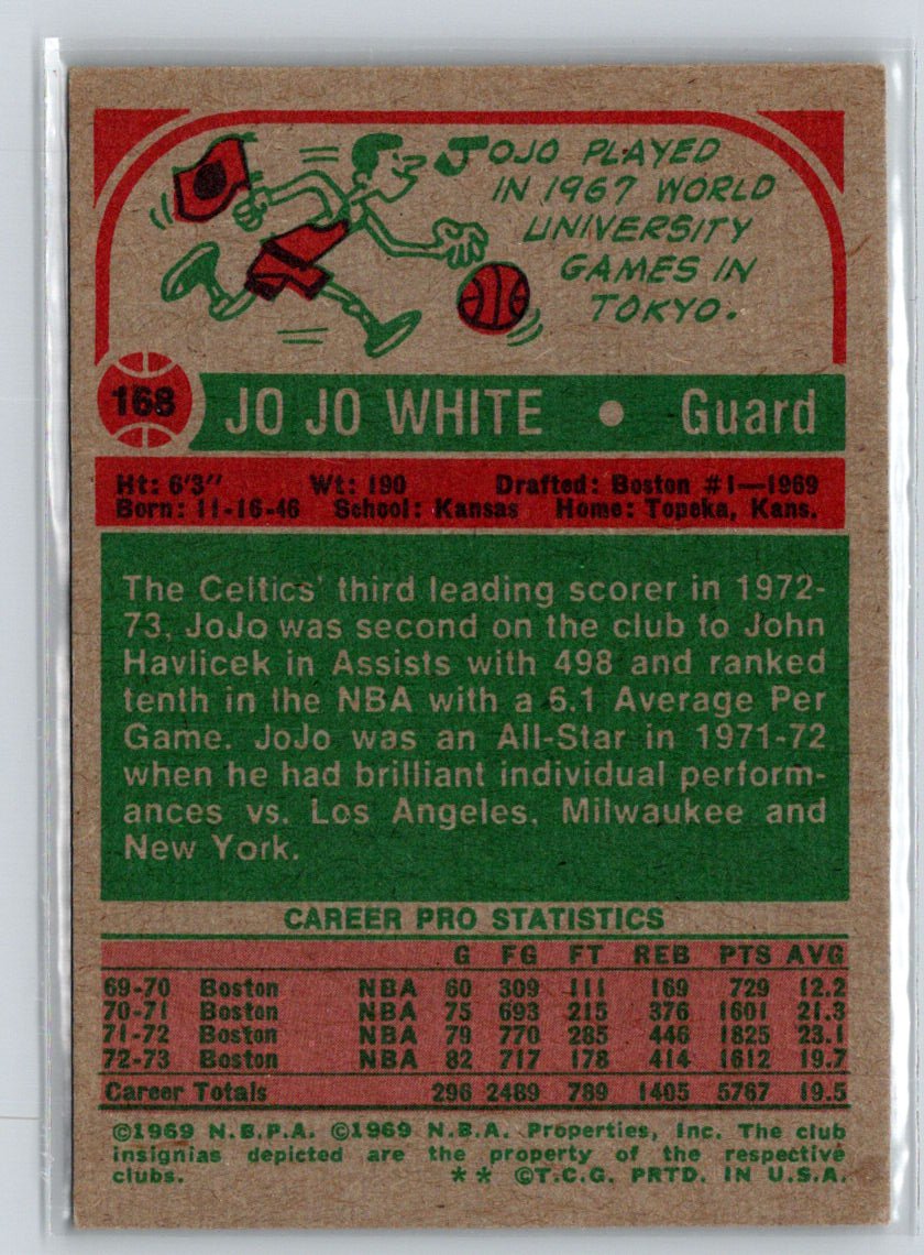 1973-74 Topps #168 Jo Jo White E2