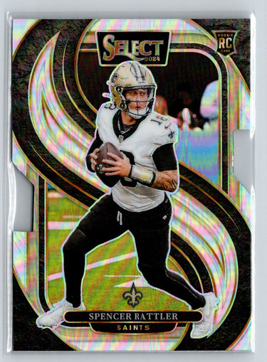 2024 Panini Select #130 Spencer Rattler Silver Prizm Die Cut E2