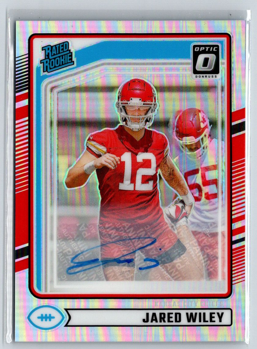 2024 Donruss #387 Jared Wiley Optic Rated Rookies Preview Auto E2